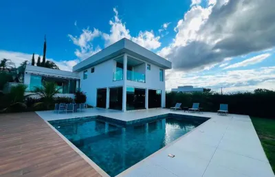 Casa com 5 dormitórios à venda, 366 m² por r$ 2.790.000,00 - condomínio encanto da lagoa - lagoa santa/mg