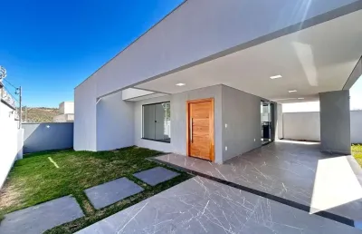 Maravilhosa casa nova proximo do centro e lagoa central em  lagoa santa riviera