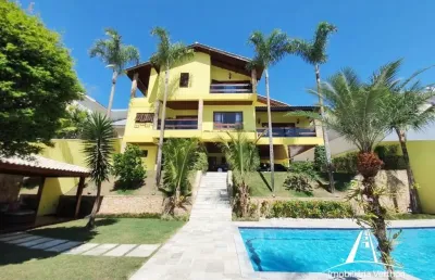 Cond. arujá 5 - vendo/alugo belíssima casa de alto padrão semimobiliada 900m² ac
