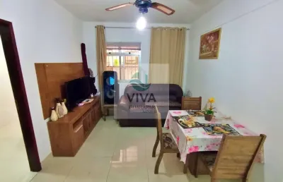 Apartamento de 1°andar com área externa á venda na praia do morro, guarapari-es