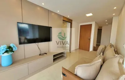 Apartamento todo decorado composto por 3 quartos á venda na praia do morro, guarapari-es