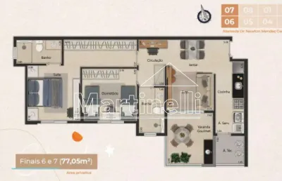 Apartamento à venda no condomínio chianti beach residence, próximo ao parque olhos d`água - ribeirão preto/sp.