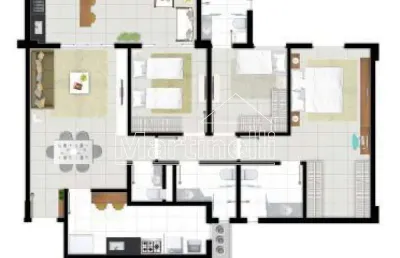 Apartamento à venda no condomínio asas do sul, próximo ao ribeirão shopping - ribeirão preto/sp.