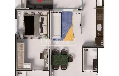 Apartamento à venda no edifício icon smart home, próximo ao ribeirão shopping - ribeirão preto/sp.