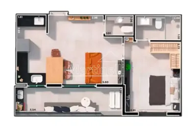 Apartamento à venda no edifício ribeirânia garden smart garden, próximo à unaep - ribeirão preto/sp