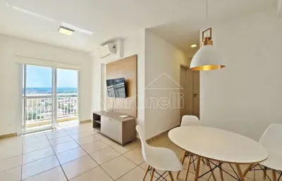 Apartamento mobiliado de 76m² para locação no edifício blues residencial, próximo a usp - bairro vila tibério, ribeirão preto/sp.