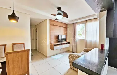 Apartamento semi mobiliado de 49m² de área útil para venda e locação no condomínio regalle club - bairro parque industrial lagoinha, ribeirão preto/sp.