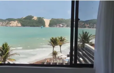Belissimo  flat  mobiliado no atlântico flat -  a  beira-mar de ponta negra