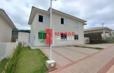 Casa em condomínio fechado com 3 quartos para alugar na estrada municipal fazenda santana, 850, joão xxiii, vinhedo, 97 m2 por r$ 5.400