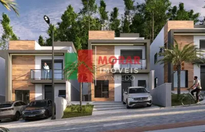 Casa em condomínio fechado com 3 quartos à venda na rua três marias, 100, bosque, vinhedo, 137 m2 por r$ 1.080.000