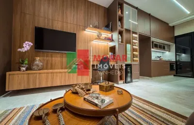 Apartamento com 1 quarto à venda na rua humberto pescarini, 927, centro, vinhedo, 51 m2 por r$ 445.291