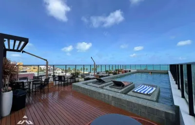 Flat com 1 dormitório à venda, 20 m² por r$ 299.000,00 - jardim oceania - joão pessoa/pb