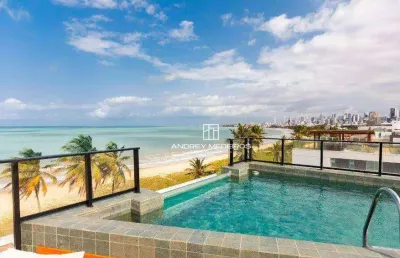 Flat com 1 dormitório à venda, 18 m² por r$ 435.000,00 - jardim oceania - joão pessoa/pb