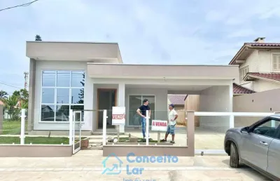 Casa para venda em torres, praia paraiso, 3 dormitórios, 1 suíte, 2 banheiros, 2 vagas