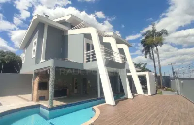 Casa para locacao sobrado com  3 dormitorios, suite,  salas amplas, com piscina e churrasqueira no bairro coliseu em londrina