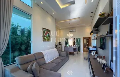 Linda casa em condominio para alugar no parque taua - aracari
