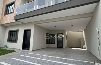 Sobrado com 3 dormitórios 3 suítes à venda, 171 m² por r$ 945.000 - boneca do iguaçu - são josé dos pinhais/pr