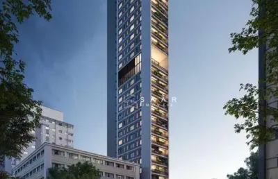 Studio com 1 dormitório à venda, 26 m² por r$ 299.900,00 - centro - curitiba/pr