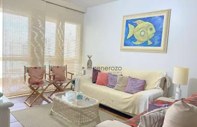 Apartamento na praia de pitangueiras, 03 dormitórios, 02 vagas, lazer