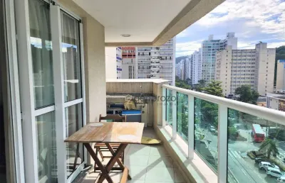 Apartamento a venda na praia de pitangueiras, sacada gourmet, 02 dormitórios, 02 vagas de garagem e lazer no prédio