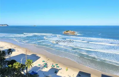 Cobertura para venda na praia de pitangueiras, frente ao mar, 04 dormitórios, 02 vagas de garagem