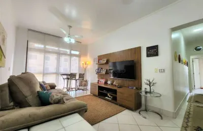 Apartamento a venda na praia das astúrias, 03 dormitórios, 02 vagas de garagem e lazer no prédio