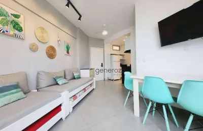 Apartamento para venda na praia das pitangueiras, 01 dormitório, 01 vaga de garagem