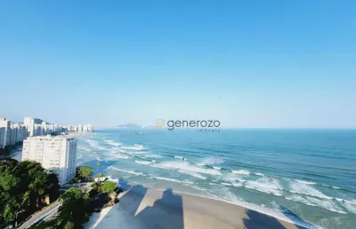 Cobertura a venda na praia das astúrias, frente ao mar, alto padrão, 06 dormitórios, com piscina e 03 vagas de garagem