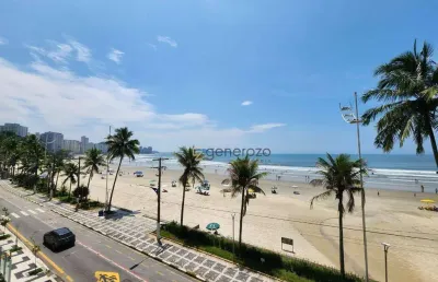 Apartamento a venda na praia das astúrias, frente ao mar, 04 suítes, 02 vagas de garagem e lazer no prédio