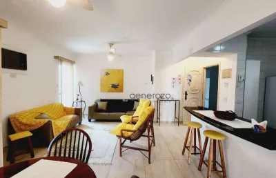 Apartamento a venda na praia da enseada, 03 dormitórios, com 02 vagas de garagem e lazer