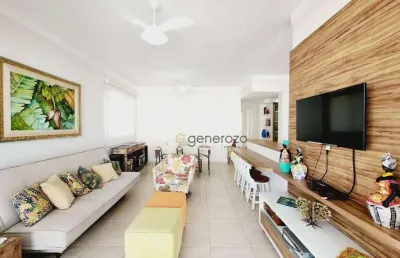 Apartamento a venda na praia das astúrias, varanda gourmet, 03 dormitórios, com 02 vagas e lazer completo
