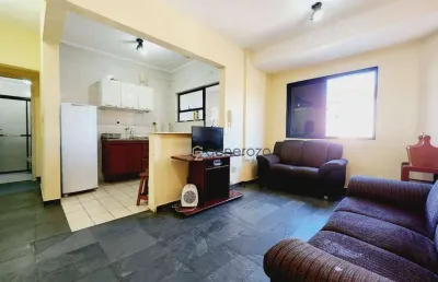 Apartamento a venda na praia das astúrias, 01 dormitório, 01 vaga de garagem, lazer no prédio