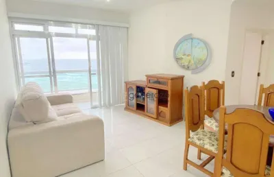 Apartamento frente à praia, 02 dormitórios, 01 vaga, praia das pitangueiras