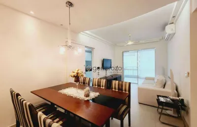 Apartamento a venda na praia das astúrias, varanda gourmet, 03 dormitórios, com 02 vagas e lazer completo