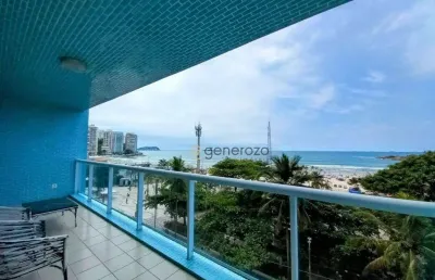 Apartamento com 4 dormitórios à venda, 195 m² por r$ 1.500.000 - pitangueiras - guarujá/sp