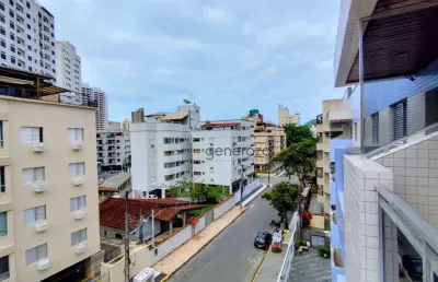 Apartamento á venda na praia da astúrias, 02 dormitórios, 01 vaga de garagem