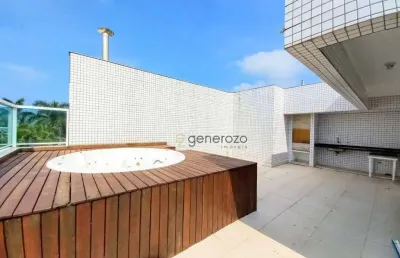Cobertura com 3 dormitórios à venda, 247 m² por r$ 1.400.000 - tombo - guarujá/sp