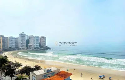 Apartamento á venda na praia das pitangueiras, 03 dormitórios, 02 vagas de garagem, frente mar