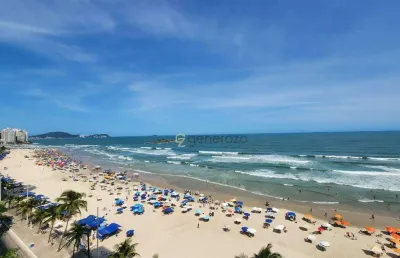 Apartamento a venda na praia das pitangueiras, frente ao mar, 03 dormitórios, sacada e 01 vaga de garagem