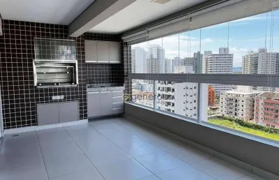 Apartamento a vend ana praia das astúrias, varanda gourmet, 03 dormitórios, 02 vagas de garagem e lazer