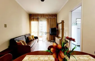 Apartamento a venda na praia das pitagueiras, 01 dormitório, sacada e 01 vaga de garagem