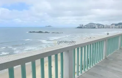 Apartamento frente à praia, 03 dormitórios, 01 vaga, pitangueiras