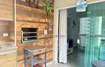 Apartamento na praia das pitangueiras, 02 dormitórios, 02 vagas, varanda gourmet, lazer