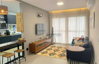Apartamento na praia do tombo, 02 dormitórios, 01 vaga, lazer