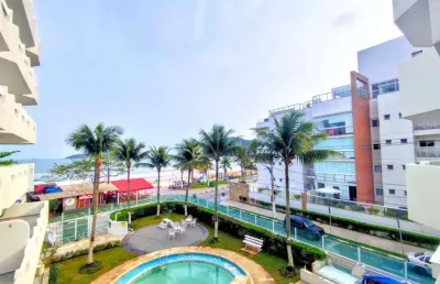 Apartamento à venda frente mar na praia do tombo 02 suítes,02 vagas