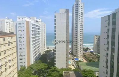 Apartamento na praia das pitangueiras, 03 dormitórios, 02 vagas, vista ao mar