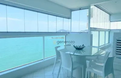 Apartamento à venda na praia das pitangueiras, 03 suítes, varanda gourmet, frente praia, 02 vagas
