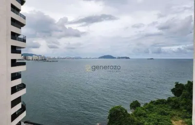 Cobertura a venda na praia das astúrias, com linda vista para o mar, 03 suítes, com 03 vagas de garagem e lazer
