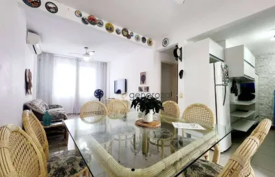 Apartamento a venda na praia das pitangueiras, 01 dormitório, com 01 vaga de garagem