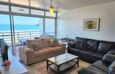 Apartamento para locação nas praia das pitangueiras, frente ao mar, 02 dormitórios, com sacada e 01 vaga